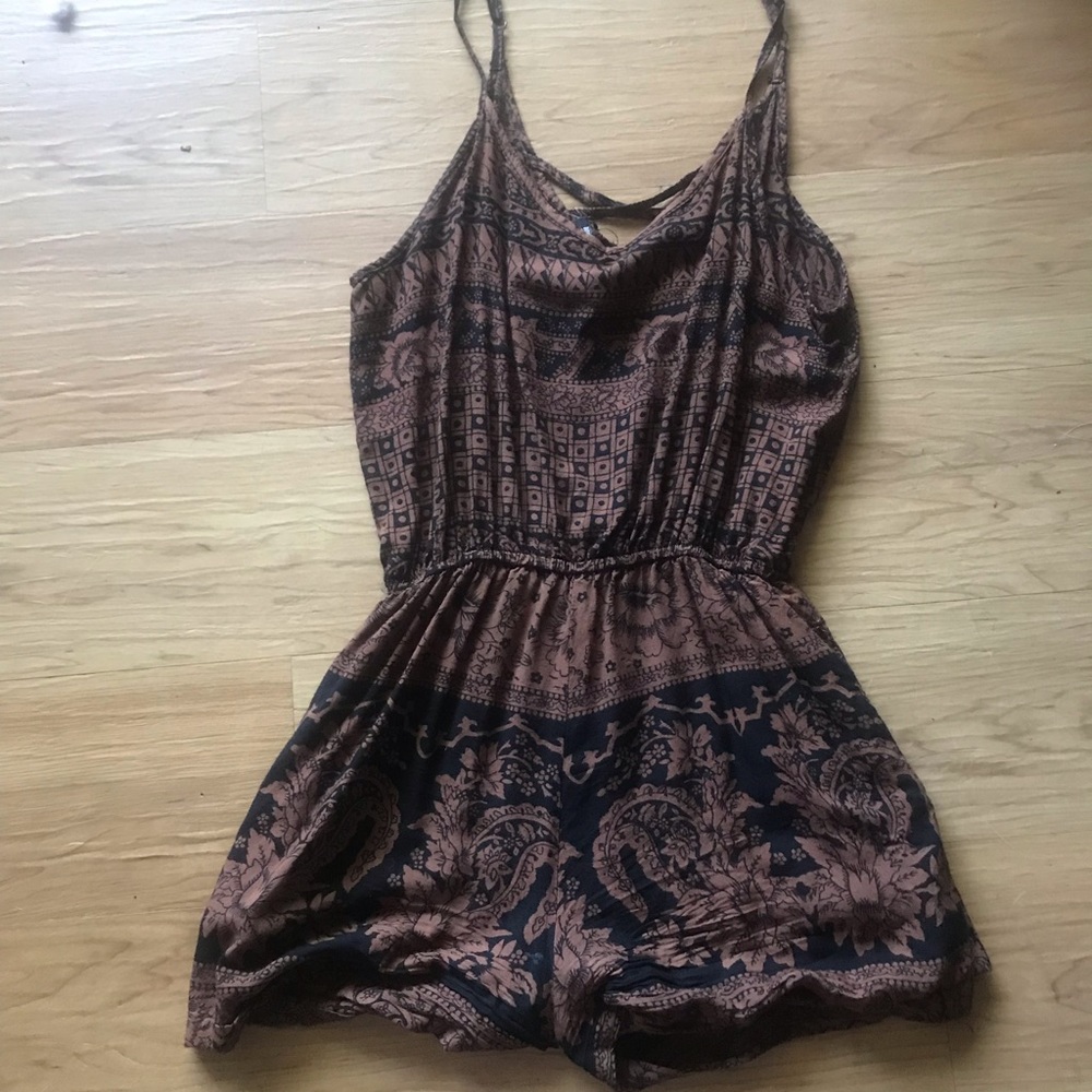Elephant Print Romper